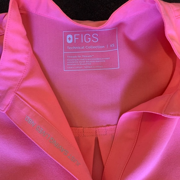 Figs Other Figs Scrubs Neon Pink Set Poshmark